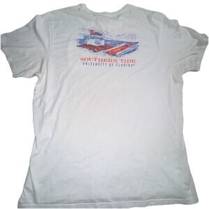 Florida Gators Men’s Southern Tide White College T-Shirt Size Xxl (L24)